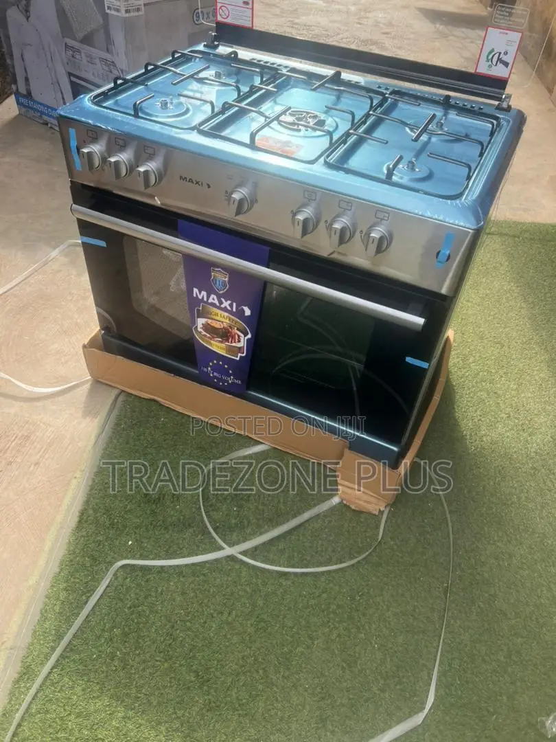 Maxi Gas Cooker 5 Burner – Spacious Cooking Design