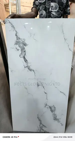 60x120 Thunder White Glossy Floor Tiles for Sitting Room and Rooms