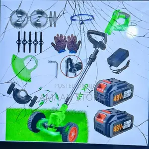Rechargeable Grass Cutter Mower With 2 Batteries