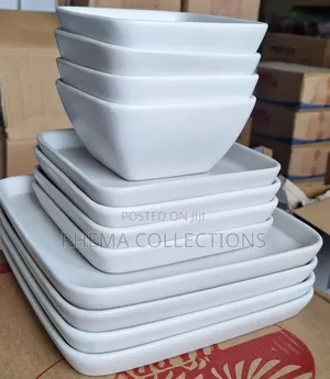 12pcs Square Stoneware Dinner Set