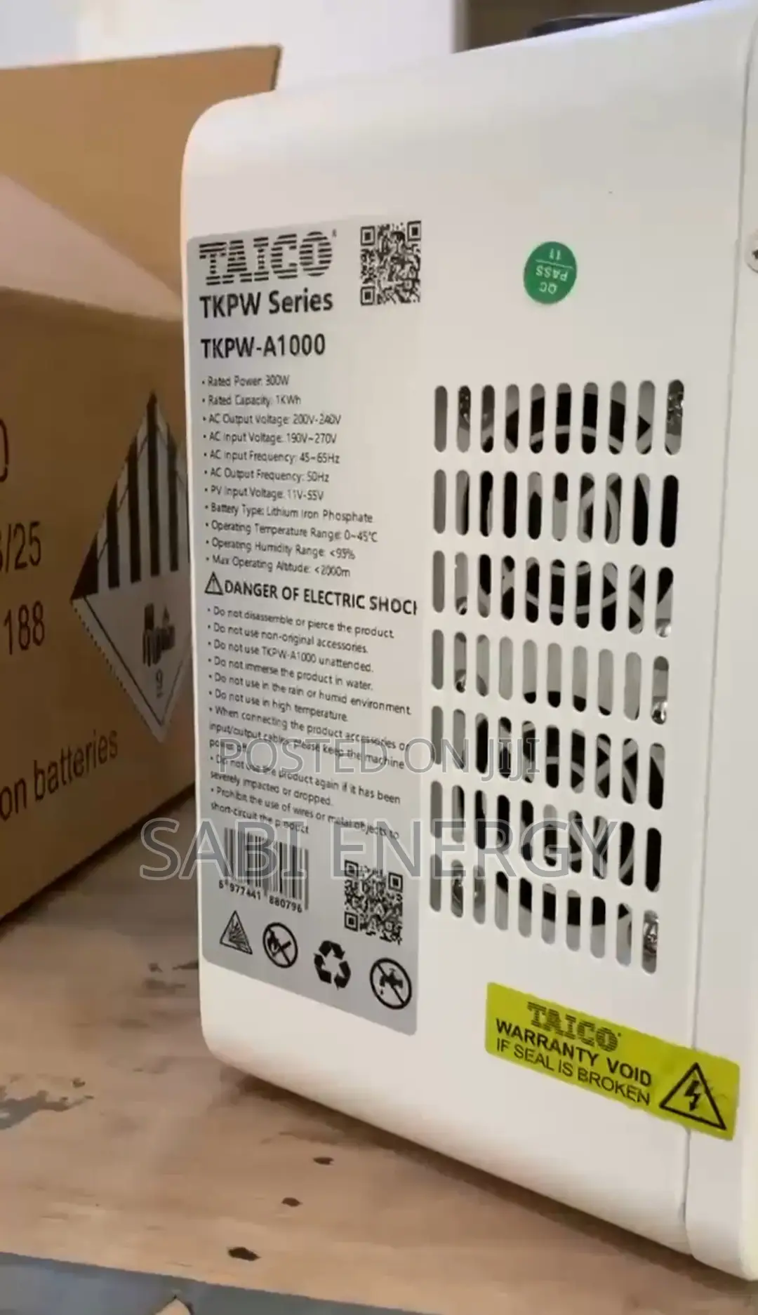 Taico Solar Generator 1kwh/300w