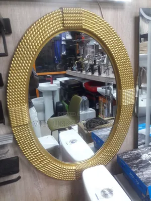 Oval Shape Gold Mirror