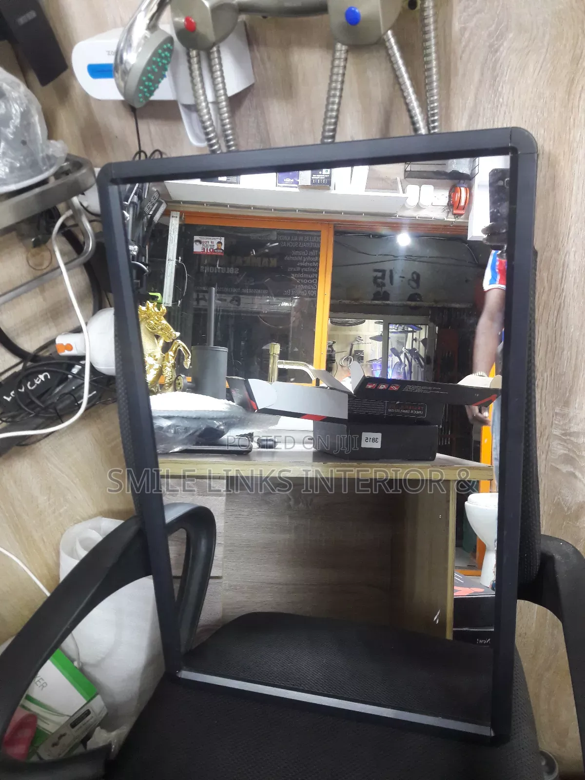 Plane Square Mirror With Frame