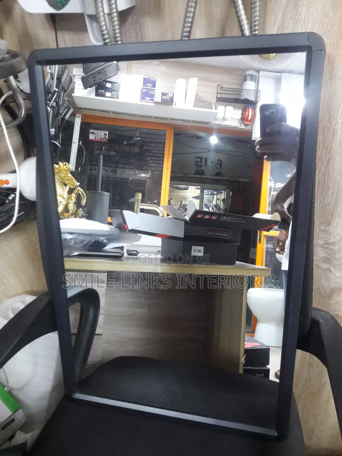Plane Square Mirror With Frame