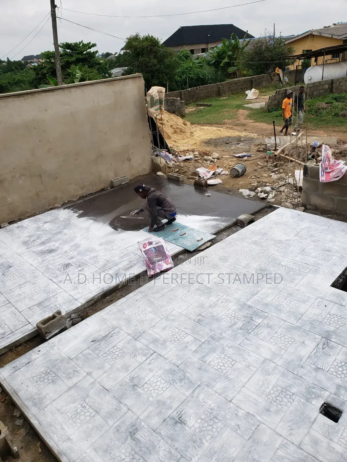Professional Stamp Concrete Design Floor