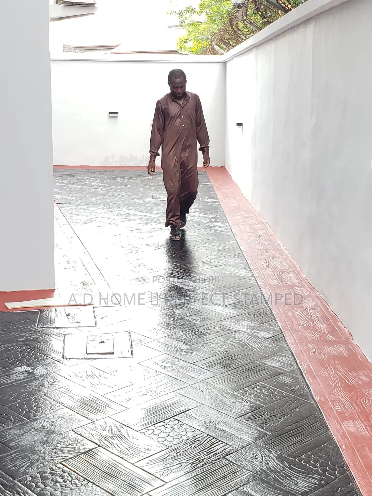 Professional Stamp Concrete Design Floor