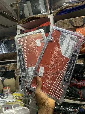 Branded Stainless Steel License Plate Frames (Lexus Mercedes-Benz)