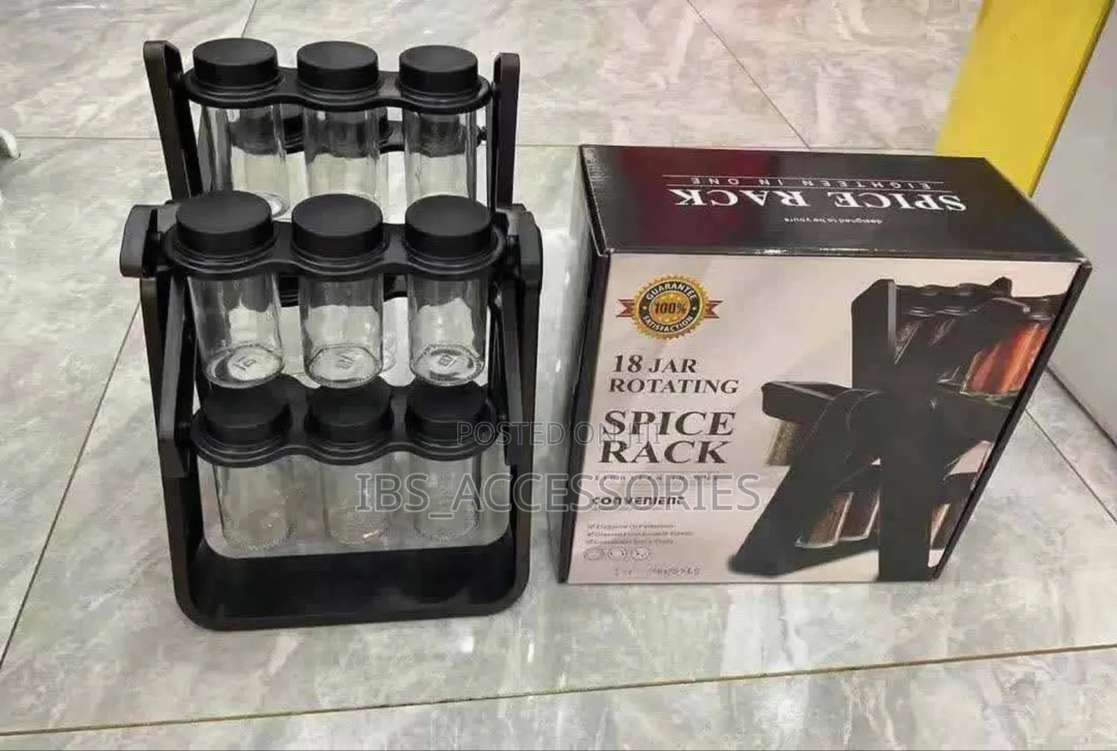 18 Jar Rotating Spice Rack