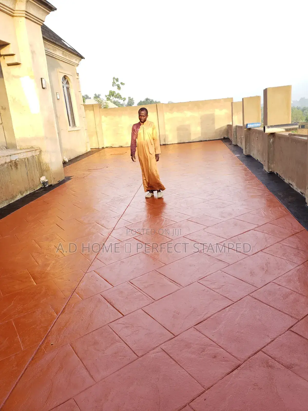 Professional Stamp Concrete Design Floor