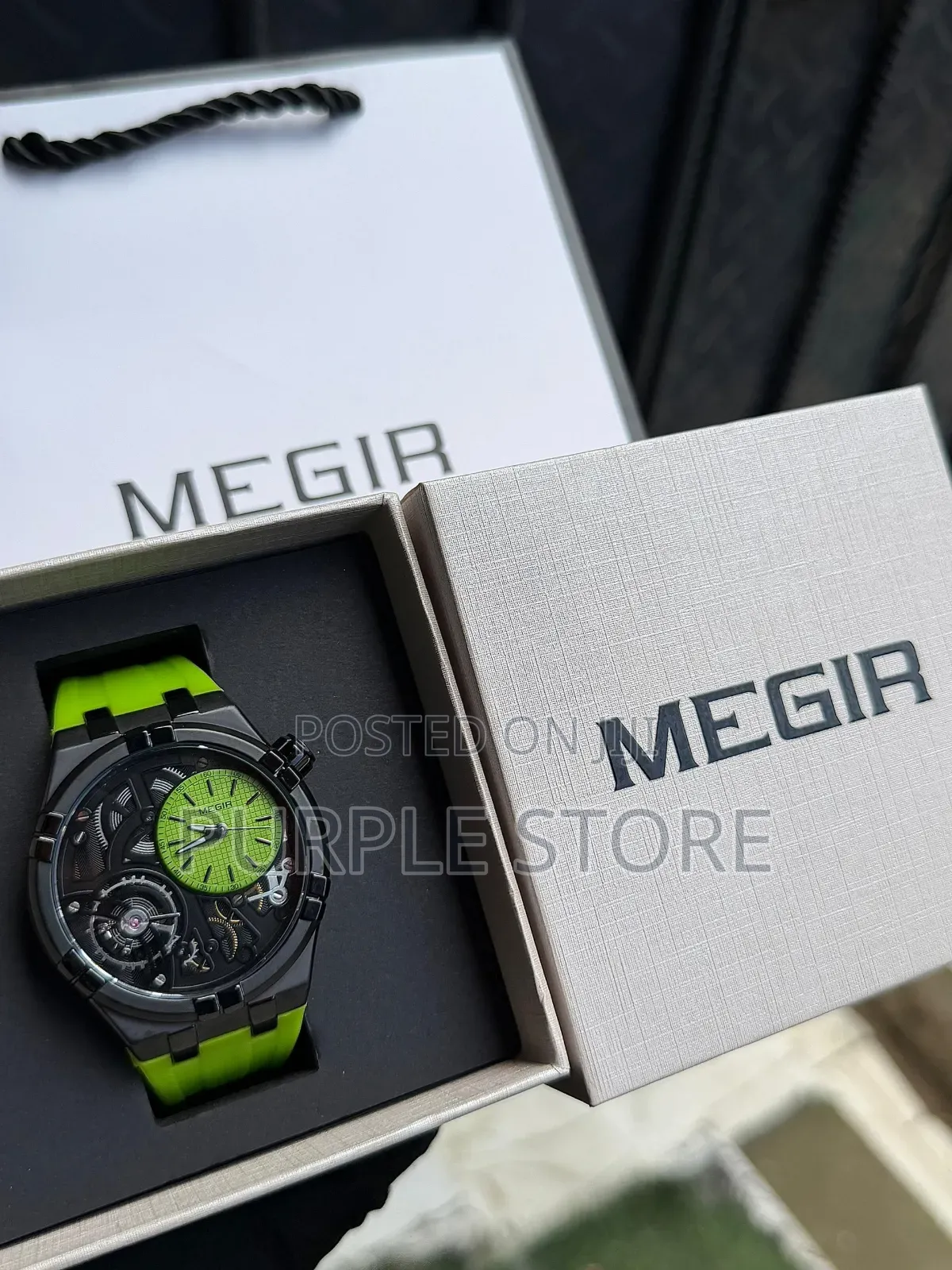 Megir High Quality "Rubber Strap" Watch