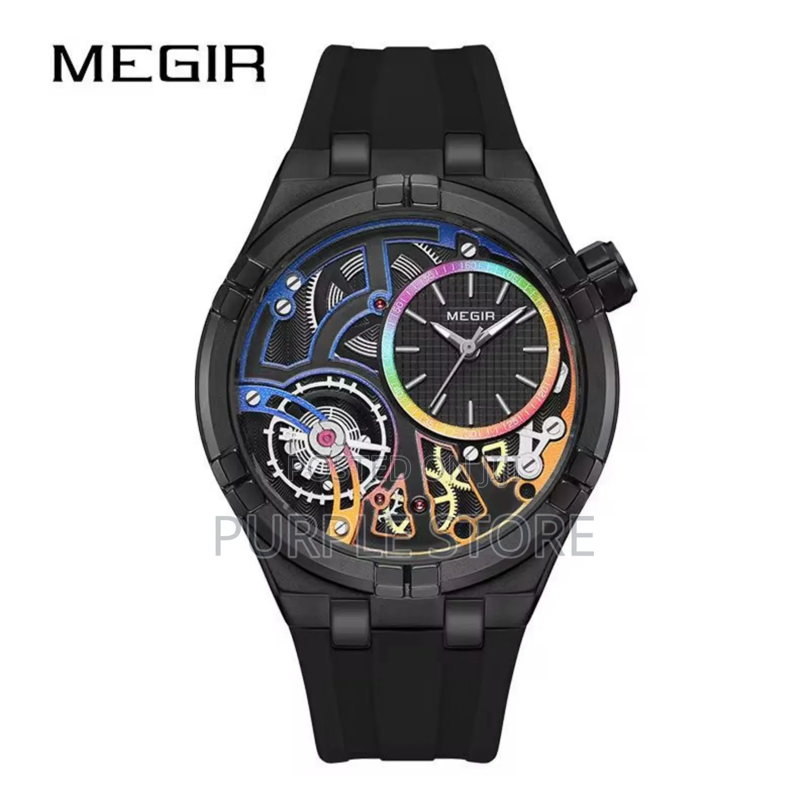 Megir High Quality "Rubber Strap" Watch