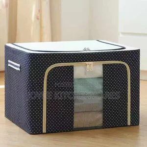 Collect Clothes Fabrics Steel Frame Storage
