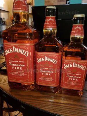 Jack Daniels ( Fire ) Cartoon by ( 12 Bottles )