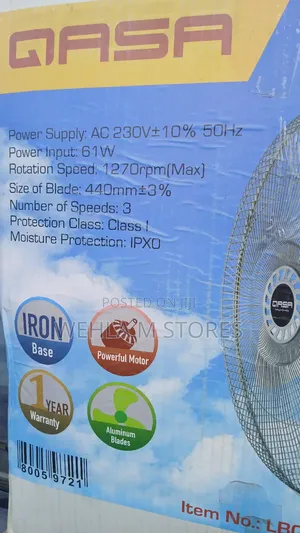 Qasa 18" Wall Fan - QWF-1801ac