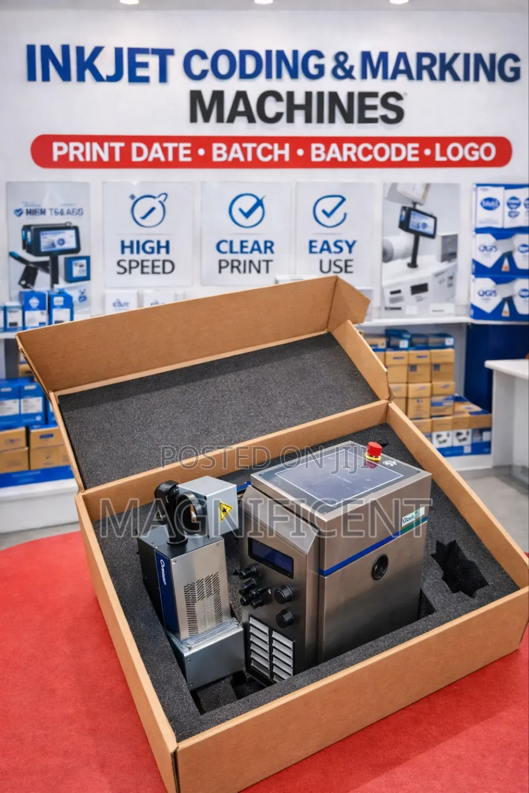 High Speed Laserjet Coding Machine – Date Barcode Printer