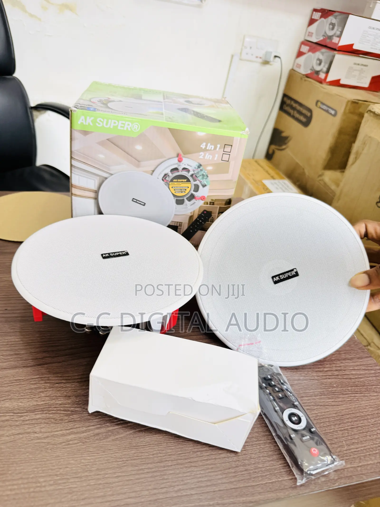 2in1 Ceiling Speakers With Remote Control