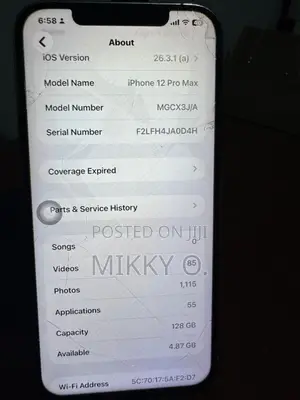 Apple iPhone 12 Pro Max 128 GB White