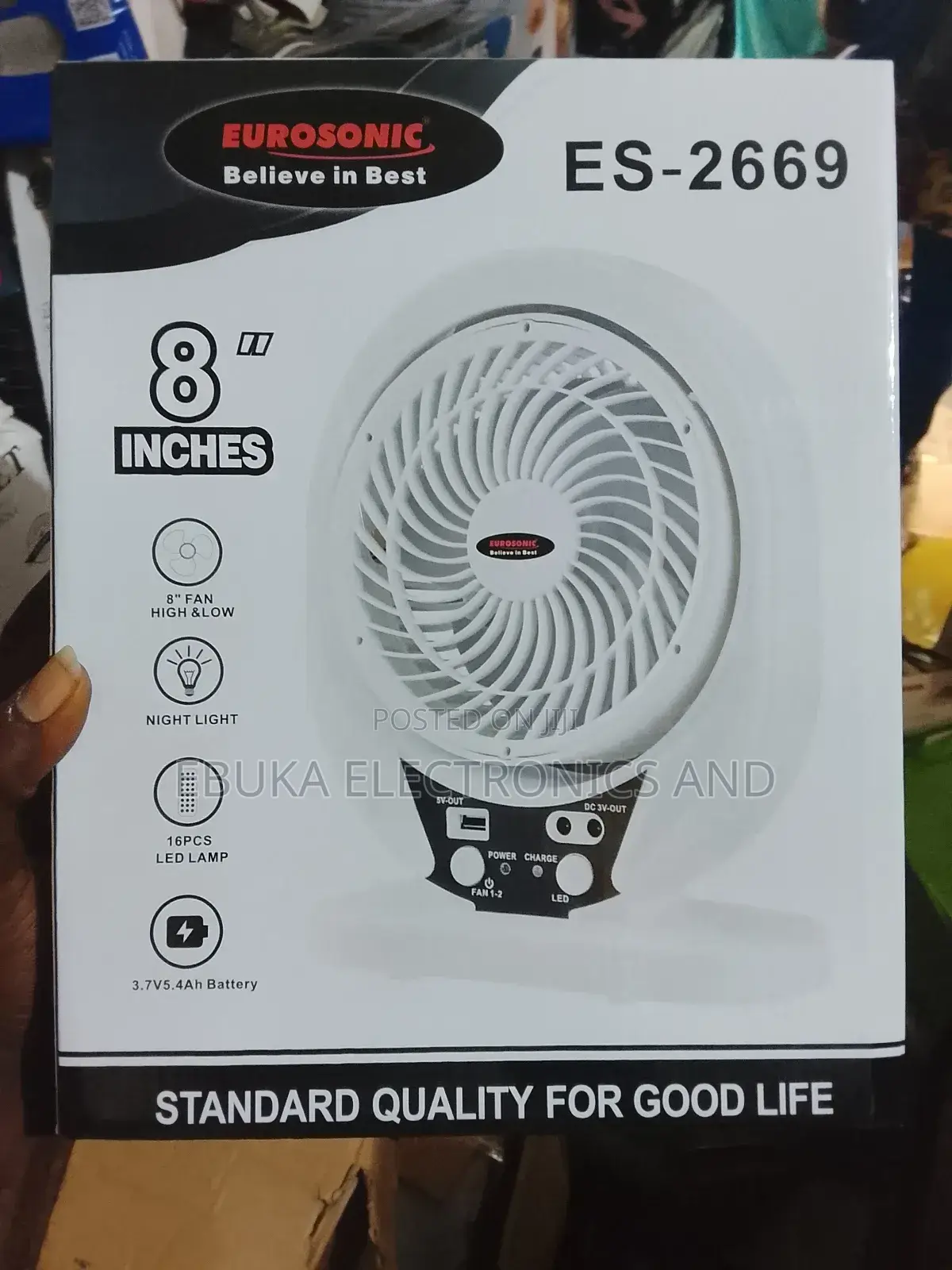 Eurosonic Rechargeable Table Fan Is Available