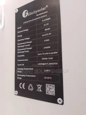 15kwh 51.2v Felicity Solar Lithium Battery