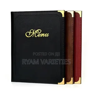 Leather Menu Cover Folders Fir Restaurants and Hotels