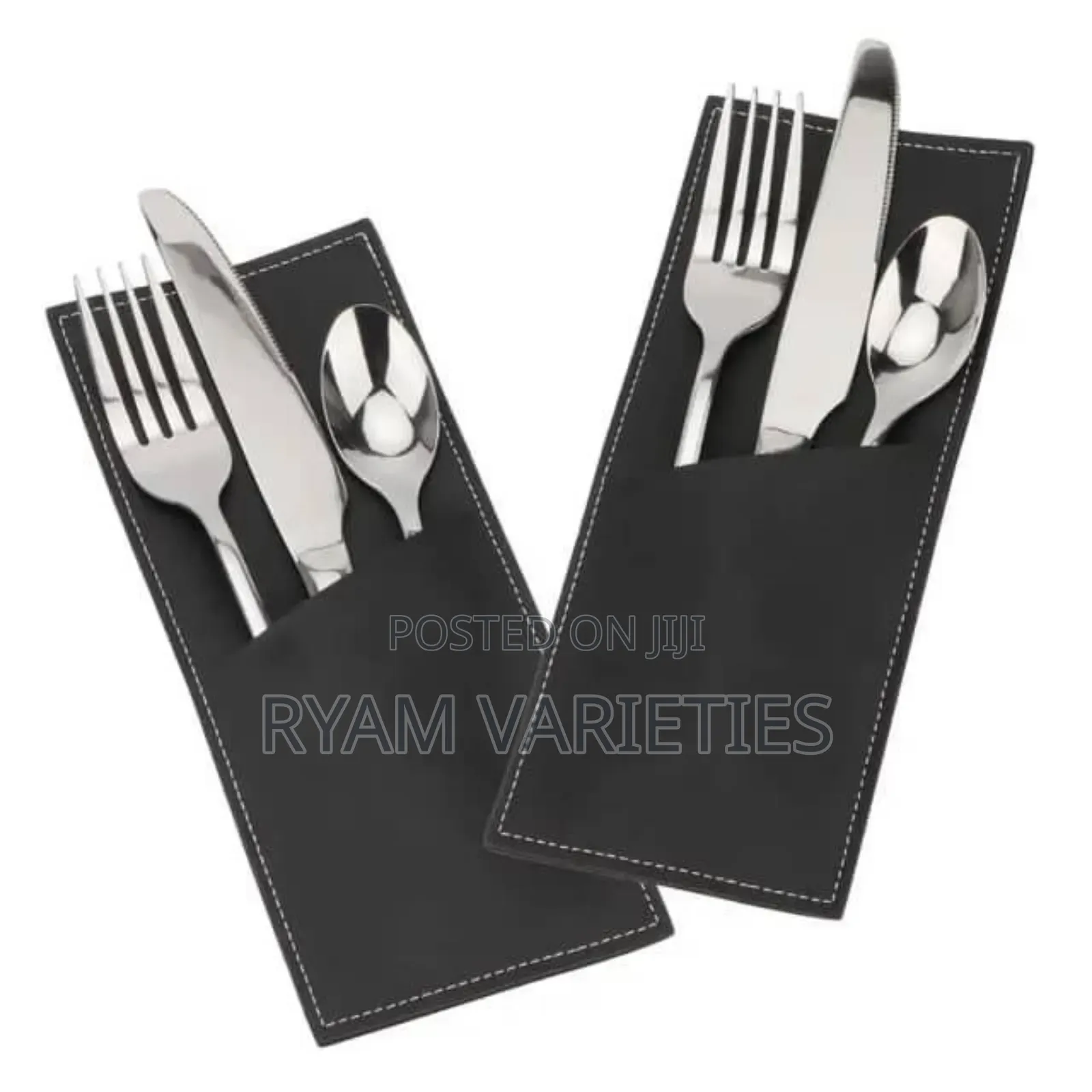Leather Cutlery Pouch