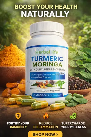 Tumeric Moringa Curcumin Bioprene X60 Caps