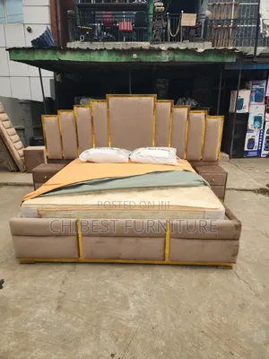 Neatly Padded 6by6 Bed Stand.