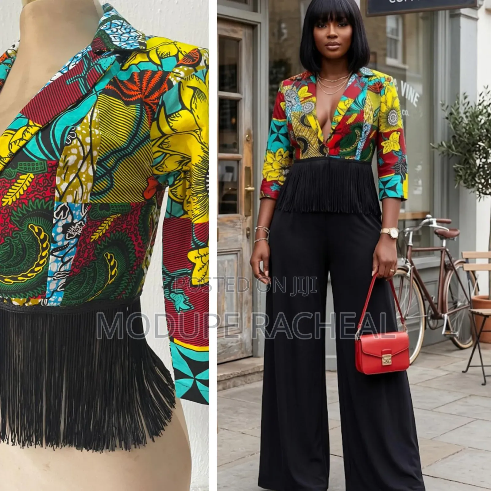 Ankara Fringe Jacket