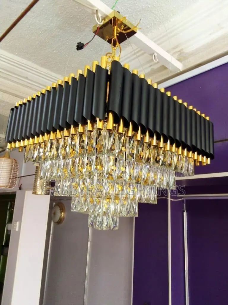 Square Shaped Crystal Chandelier