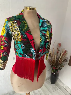 Ankara Fringe Jacket