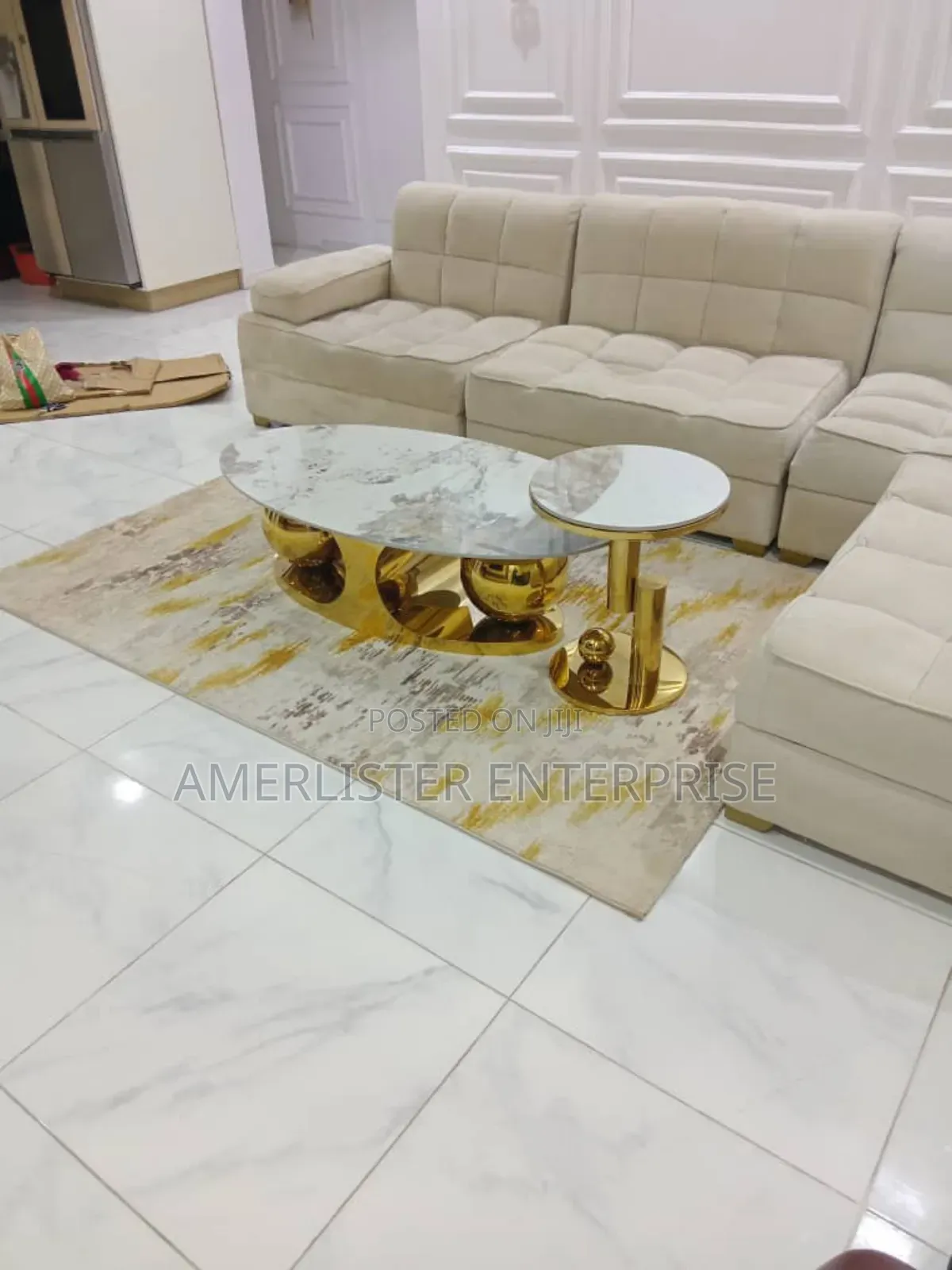 2in1 Marble Center Table
