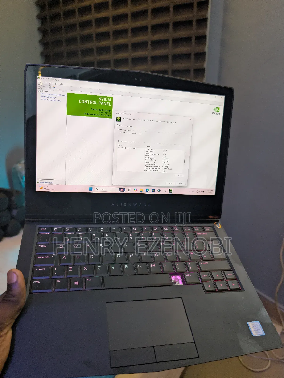Laptop Dell Allenware M15 R5 16GB Intel Core i7 SSD 512GB