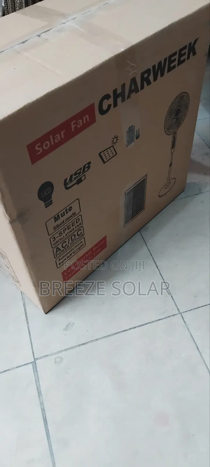 Solar Standing Fan