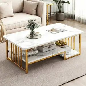 Exotic Faux Marble (Mdf Wood)Centre Table - 120 X 60 X 42cm