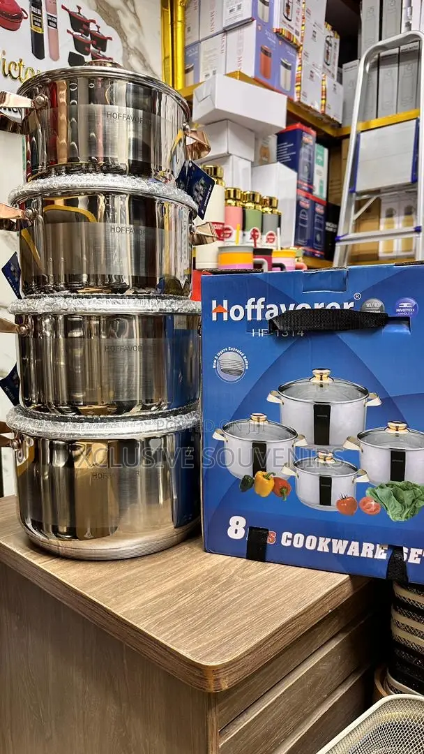 8pcs Stainless Steel Cookware Set