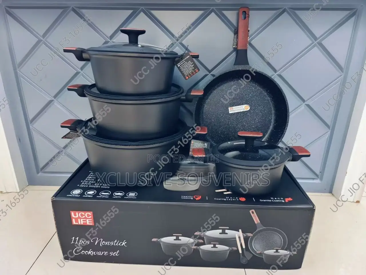 Ucc Life 11pieces Non-Stick Cookware Set