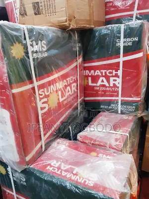 Sunmatch Solar Tubular 220ah 12v
