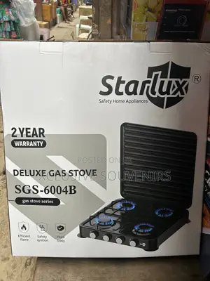 SGS-6004b Starlux 4burner Deluxe Gas Stove