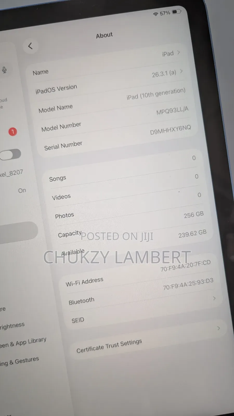 Apple iPad (2022) 512 GB Gray