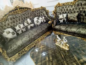 Black Color Design Royal Sofa Set