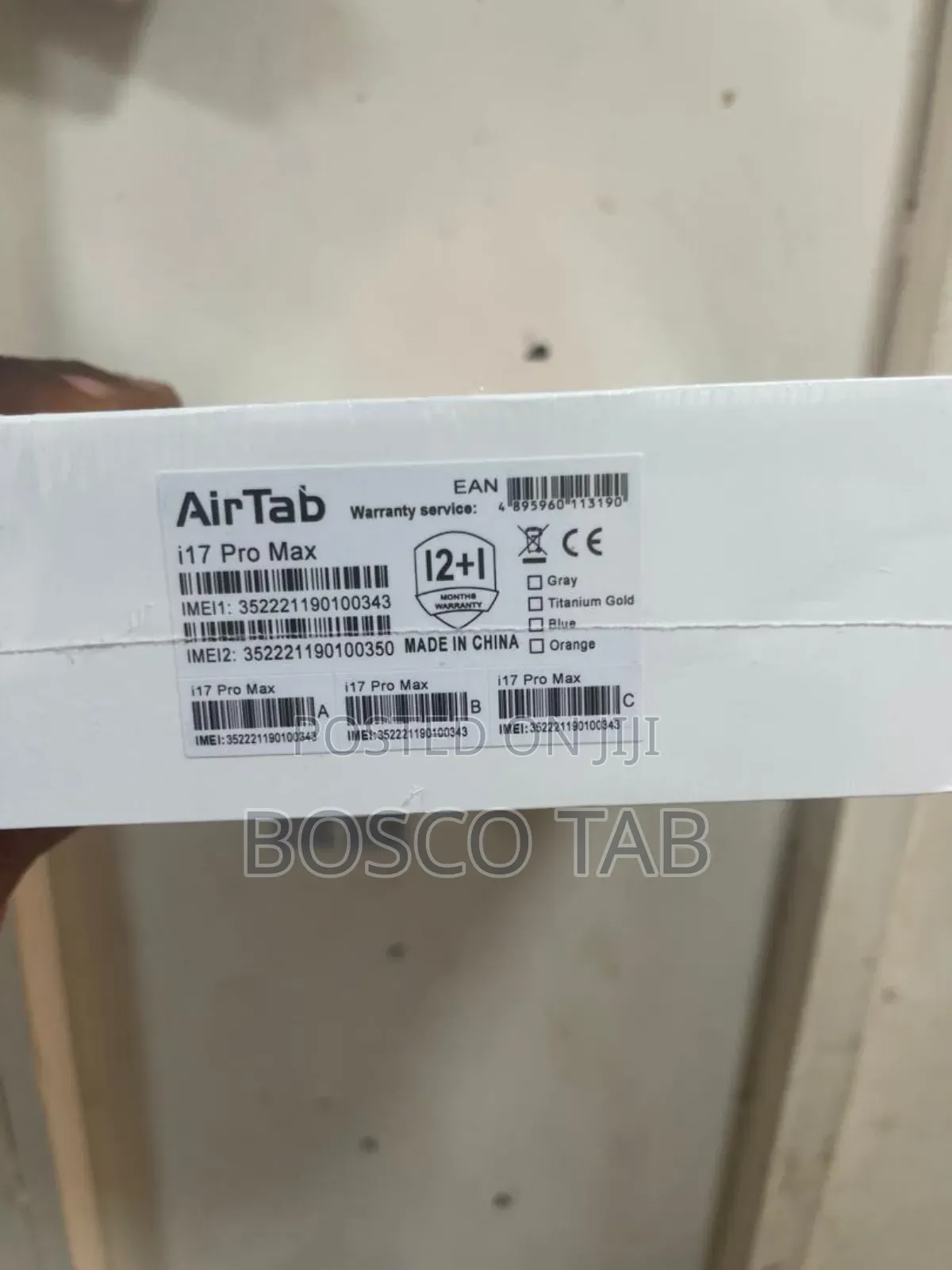 New AirTab i17 Pro Max 1 TB Gray
