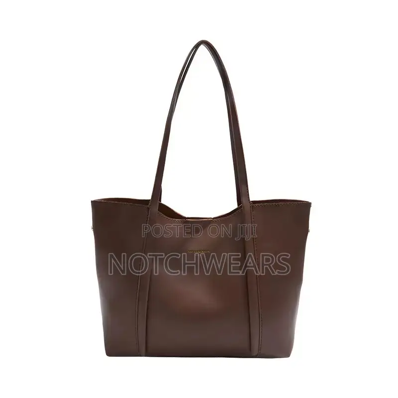 Camel Leather Tote Bag