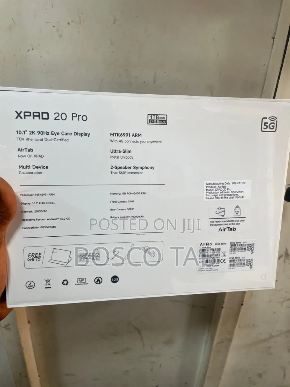 New AirTab XPAD 20 Pro 1 TB Gray