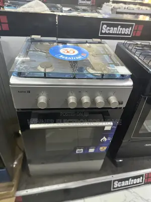 Scanfrost Gas Cooker 3gas Plus 1electric Hot Plate 50 by 50