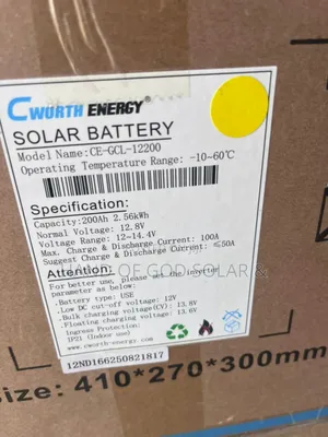 200ah 2.5kwh C Worth 12v