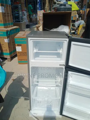 124 Liters Hisense Double Door Refrigerator With Fast Freezing.