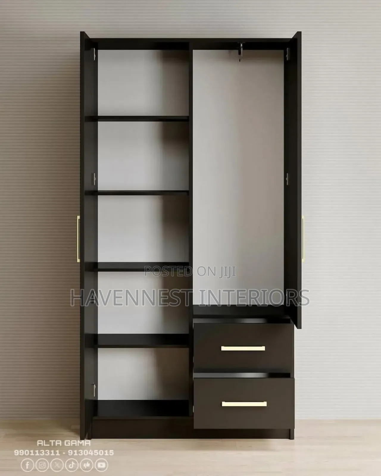 3ft Compact Wardrobe | Durable | Space Saving Storage