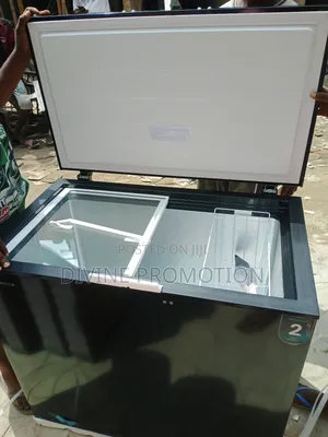 240 Liters Hisense Chest Freezer With Inner Glass, Black Color.