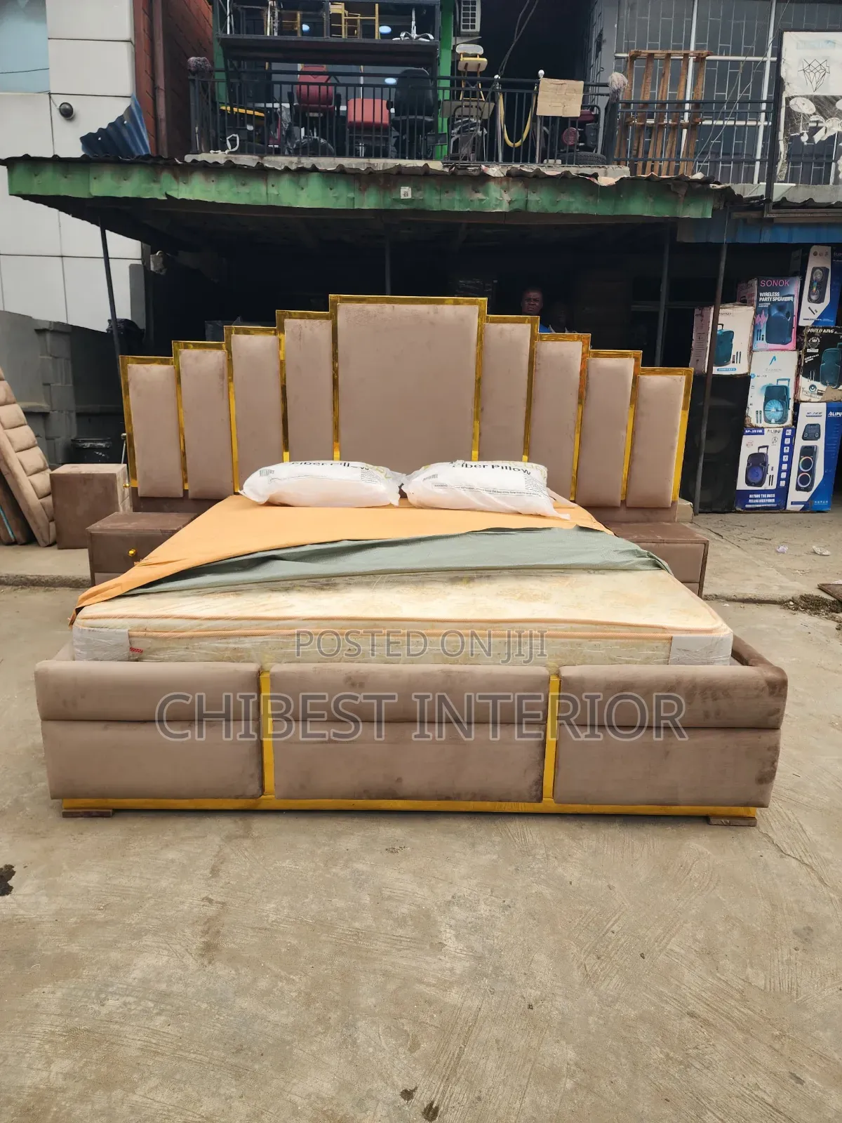 Advanced 6by6 Bed Frame With Two Side Drawers Only.