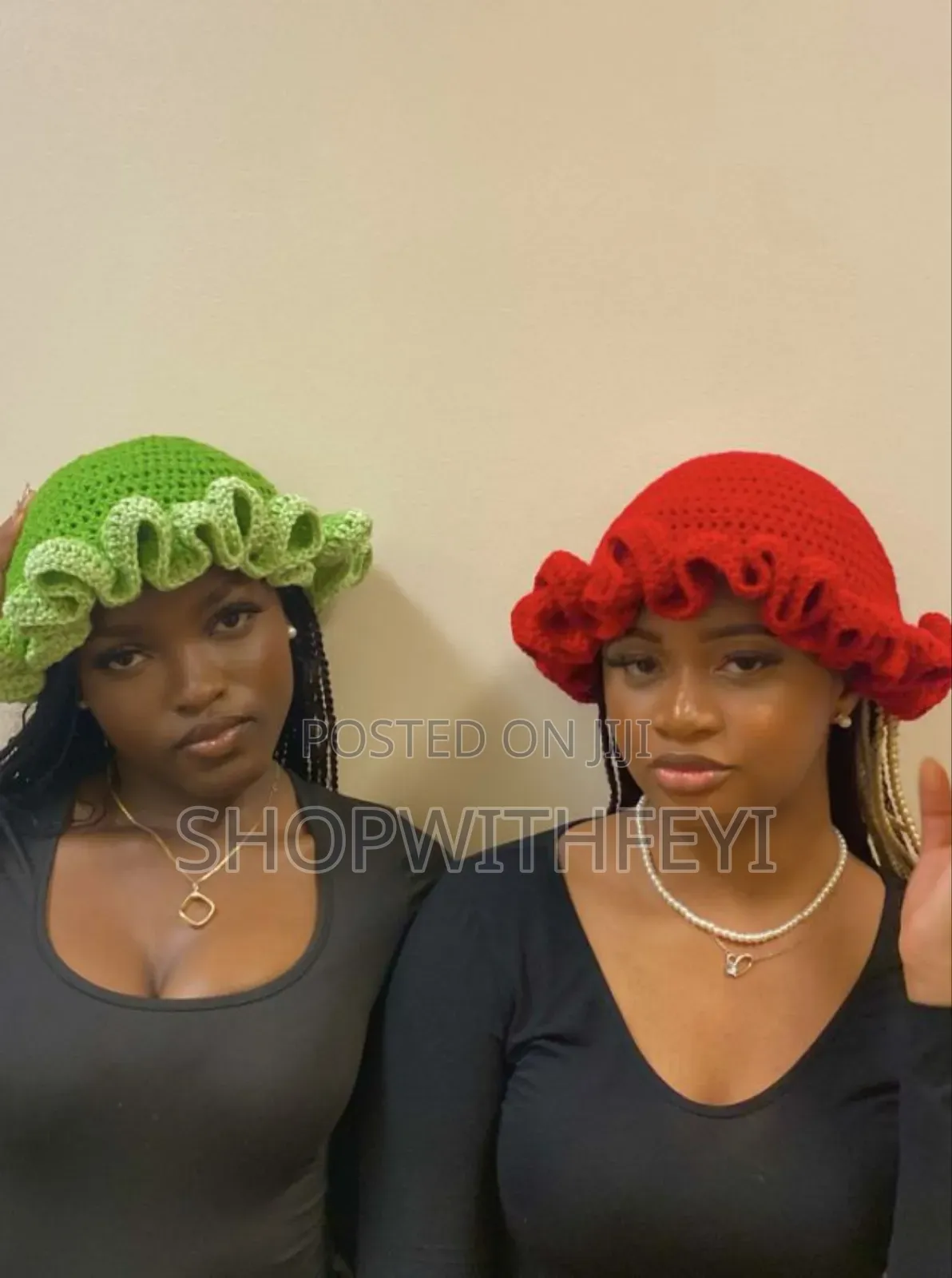 Crochet Ruffle Hat